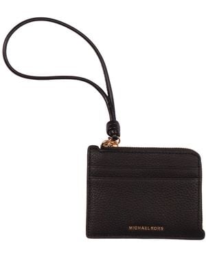 Michael Kors Sm Card Case Wristlet - Black