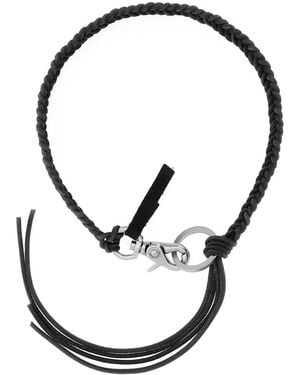 Our Legacy Leather Ladon Necklace - White