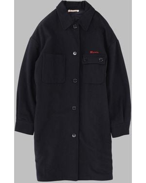 Marni Girls' Sports Jacket, Wool Blend Outerwear - Blue