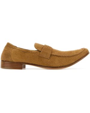 MM6 by Maison Margiela Suede Loafers - Brown