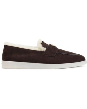 Prada Loafer aus Kalbsleder - Schwarz