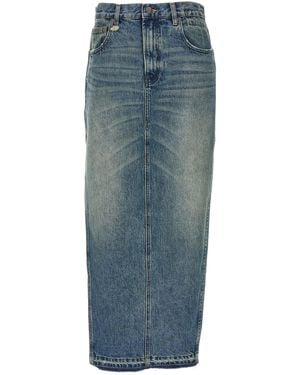 R13 MIDI Denim Rock - Blau