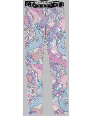 PUCCI Mini Girls' Stylish Leggings - Blue