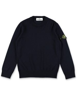 Stone Island Mini Boys' Cozy Sweater - Blue