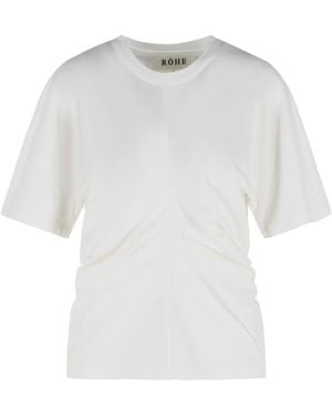 Rohe Draped T Shirt - White