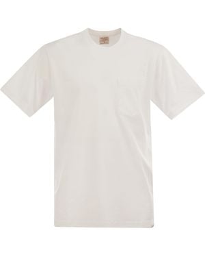 Filson Maglietta Di Cotone Con Tasca Del Seno - Bianco