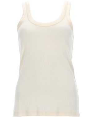 Lemaire Solid Round Neck Top - White