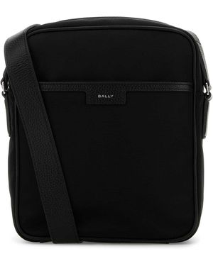 Bally Black Stoff Crossbody Bag - Schwarz