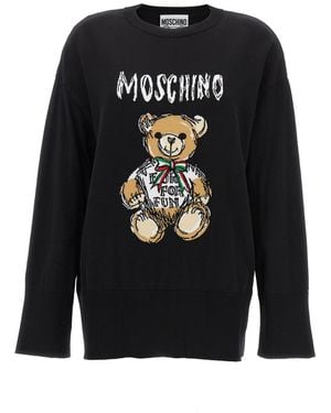 Moschino Pullover "Teddy Bear" - Schwarz