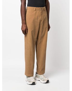 RANRA Corduroy Straight-Leg Trousers - Natural