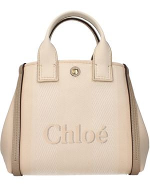 Chloé Handbags Carry A Cloth - Natural