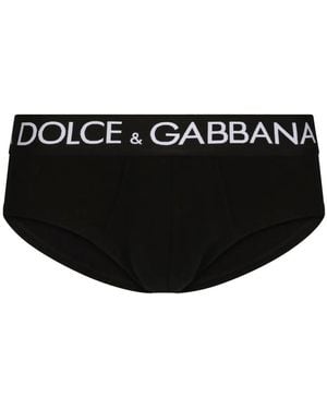 Dolce & Gabbana Gedruckte Slips - Schwarz