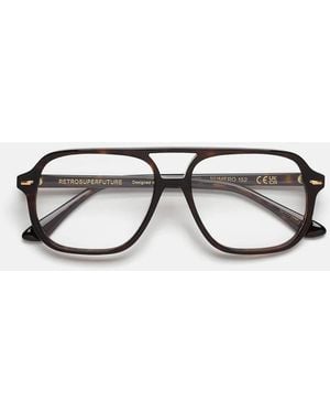 Retrosuperfuture Korrekturbrille Nummer 152 3627 3 Ko Braun/Transparent Unisex - Mehrfarbig