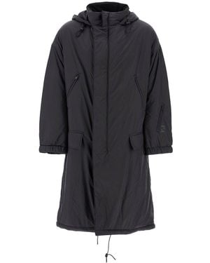 Y-3 Long Padded Nylon Parka Coat - Black