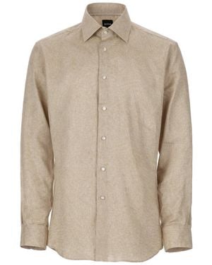 BOSS Linen Shirt - Natural