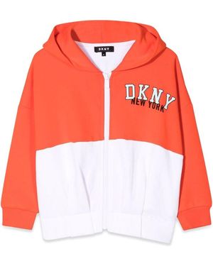 DKNY Hooded Cardigan - Red