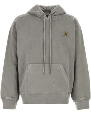Carhartt Hooded Nelson Sweatshirt Cotton Sweat - Grey