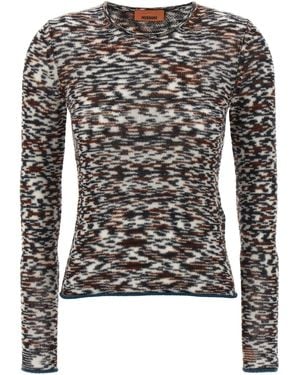 Missoni Abstract-Print Round-Neck Jumper - Black