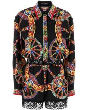Dolce & Gabbana Satin Jumpsuit - Black