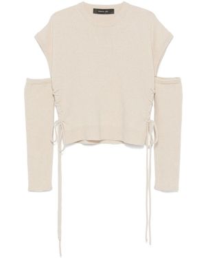 FEDERICA TOSI Vest With Laces - White