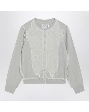 Maison Margiela Light Wool Cardigan - Gray