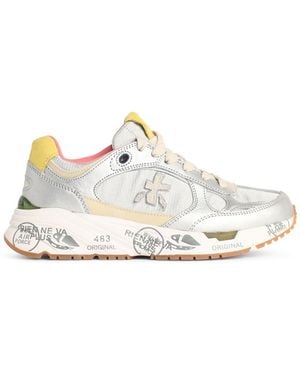 Premiata 'Mased' Lear Blend Sneakers - White