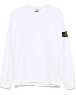 Stone Island Sweatshirt Met -logopatch - Wit