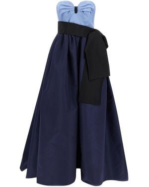 Carolina Herrera 'Sweetheart' Dress - Blue
