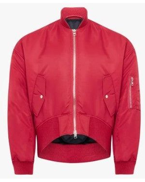 JW Anderson Cazadora bomber extragrande con dobladillo redondeado de Jw Anderson - Rojo