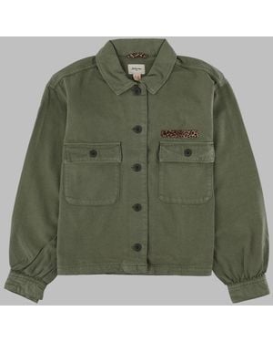 Bellerose Kids Lyocell-Cotton Overshirt - Green