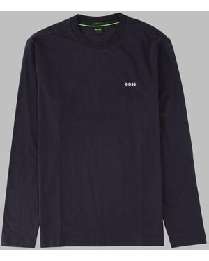 BOSS T Shirt Con Logo - Blue