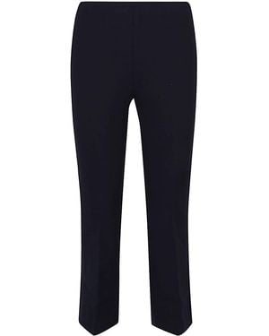 Liviana Conti Flared Cropted Broek - Blauw