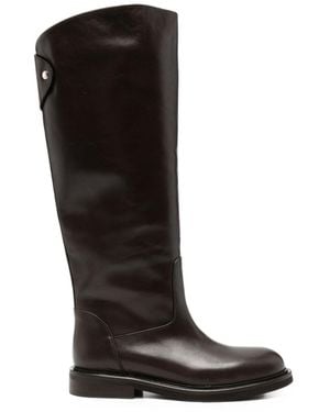 Poeve Finn Leather Boots - Black