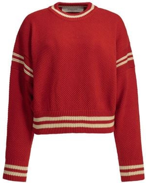 Golden Goose Cotton Crewneck Jumper - Red