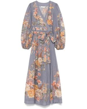 Zimmermann Lange Talg Jurk - Wit