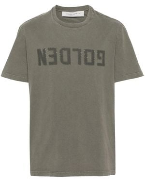 Golden Goose Printed T Shirt - Grey