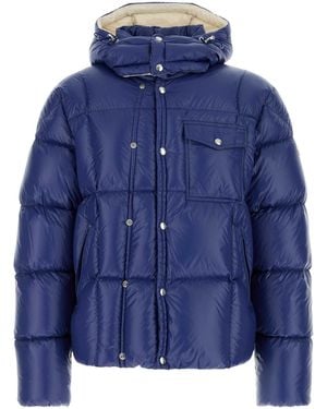 Moncler Blue Nylon Serfanto Down Jacket