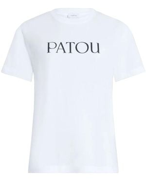 Patou Logo Print T-Shirt - White