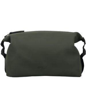 Rains Hilo Wash Waterproof Pu Handbag With Adjustable Side Buckles, Tonal Zip (20 X 35 X 12 Cm) - Green