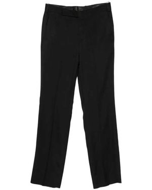 Lardini Tailored Pants With Pressed Crease - Black