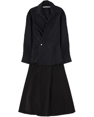 Alexander Wang Pre-Styled Wrap Mini Dress - Black