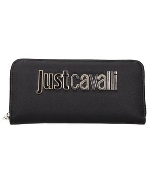 Just Cavalli Solo Portafogli Cavalli Donne Poliestere Nere - Nero