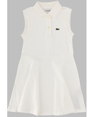 Lacoste Lcg Pique Dress W8L - White