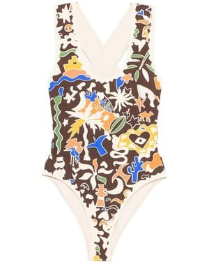 ALÉMAIS Maroc Scoop Neck One Piece - White