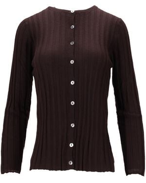 LA ROSE Vest Kasjmier+seta - Zwart
