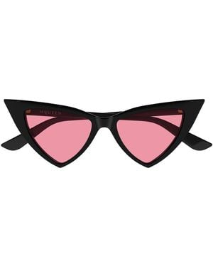 McQueen Sonnenbrille Am0518 S 003 Schwarz/Rosa Damen - Rot