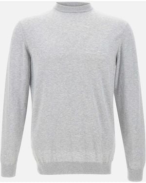 Eleventy Cotton Jumper Long Sleeve - Grey