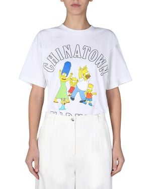 CHINATOWN MARKET X THE SIMPSONS "family Simpson" T-shirt - White