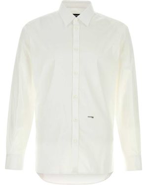 DSquared² Dsquared Stretch Poplin Shirt - White