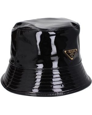 Prada Hüte Frauen malen schwarz